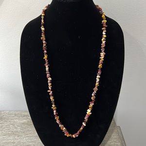 Boho Chip Bead Stone Necklace
